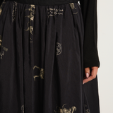 Pas De Calais Animal Concert Print Skirt - Black