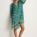 SPELL Elysian Tunic Dress - Jade