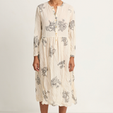Pas De Calais Friends Of The Forest Print Dress - Natural - FINAL SALE