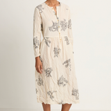 Pas De Calais Friends Of The Forest Print Dress - Natural - FINAL SALE
