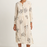 Pas De Calais Friends Of The Forest Print Dress - Natural - FINAL SALE