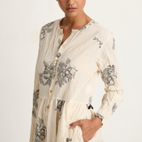 Pas De Calais Friends Of The Forest Print Dress - Natural - FINAL SALE