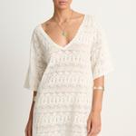 SPELL Siesta Mini Dress - White Sand