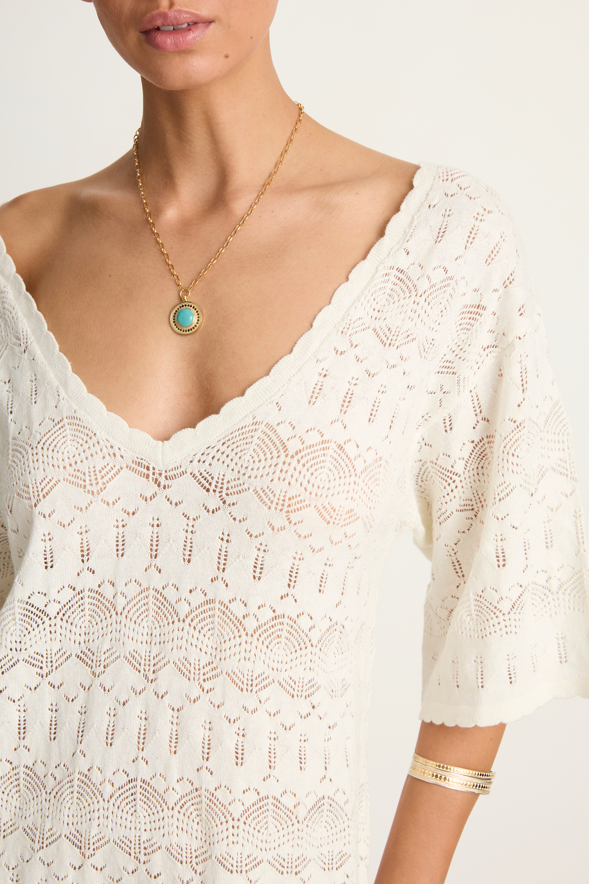 SPELL Siesta Mini Dress - White Sand