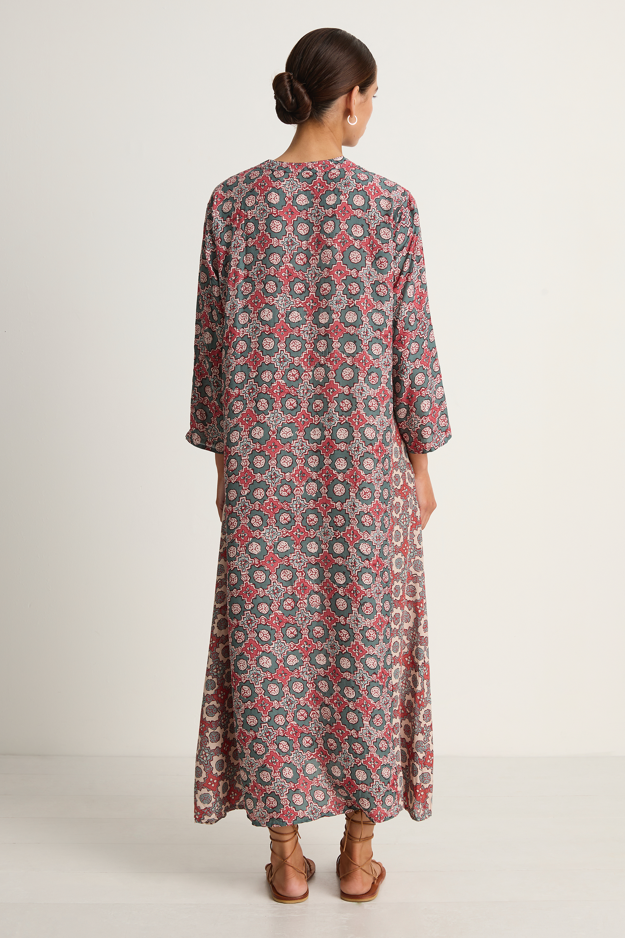 Natalie Martin Isobel Dress - Spanish Tile Combo
