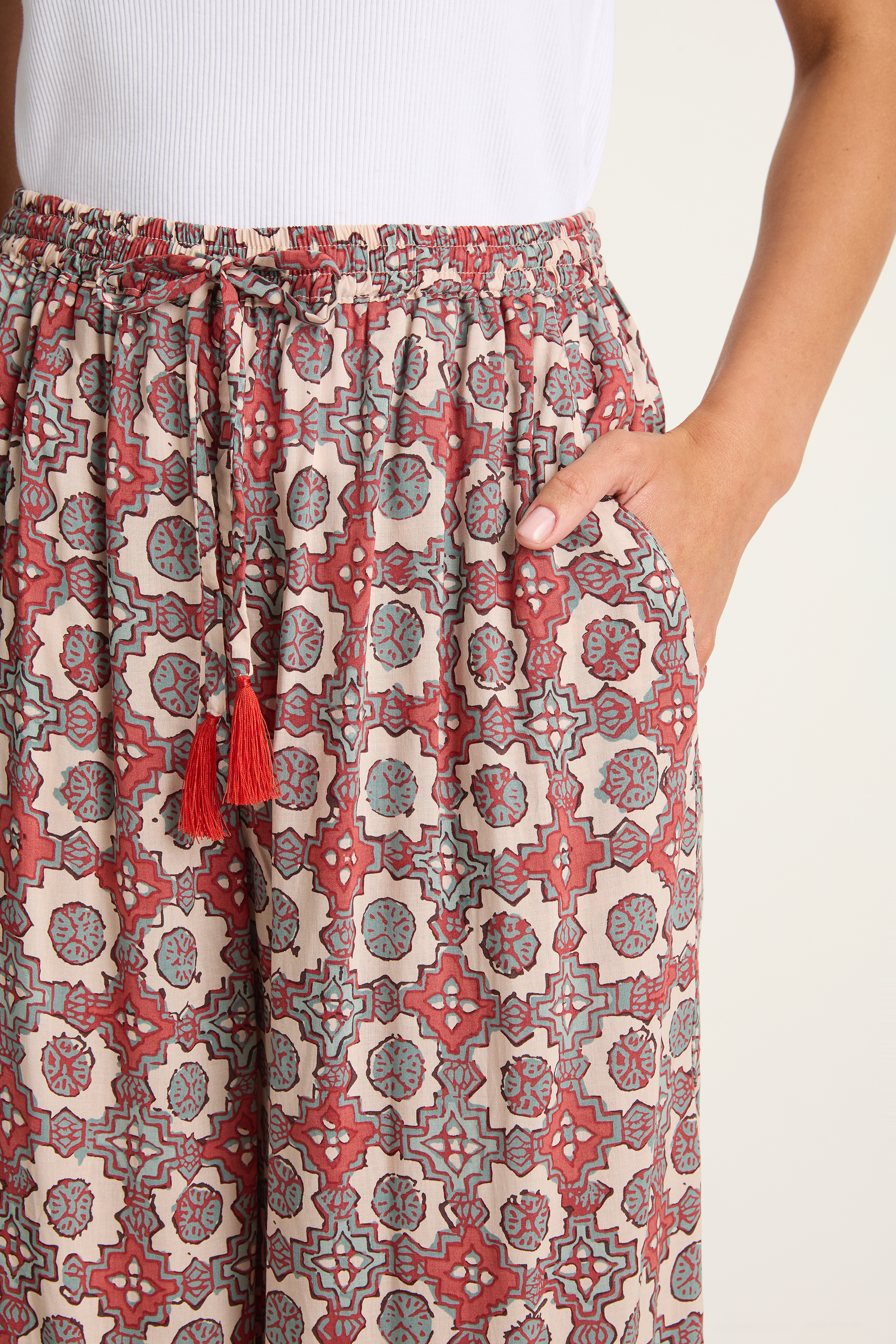 Natalie Martin Lauren Pant - Spanish Tile Almond