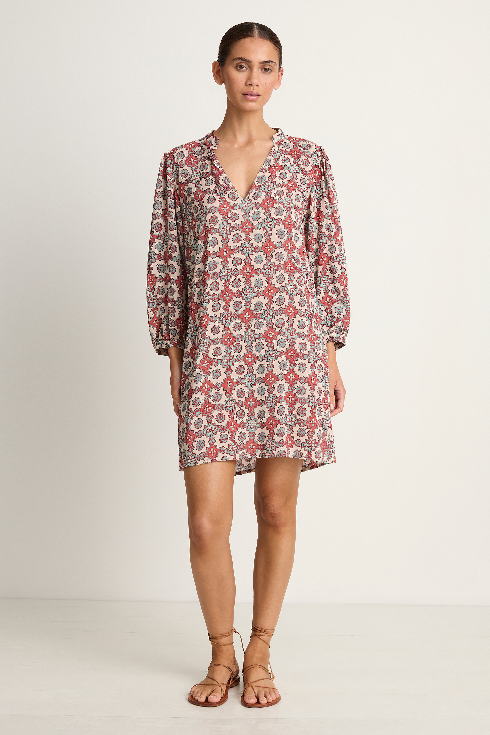 Natalie Martin Maria Dress - Spanish Tile Almond