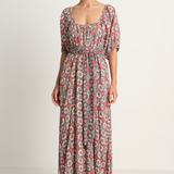 Natalie Martin Vivi Dress With Contrasting Belt - Spanish Tile Almond