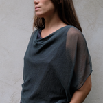 Elsa Esturgie Neige Draped Top - Kombu