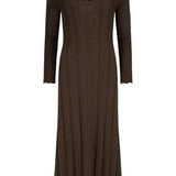 SPELL Lou Lou Knit Gown - Cacao