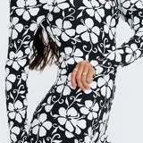 Benoa Body Long Sleeve Romper - Pupukea Black