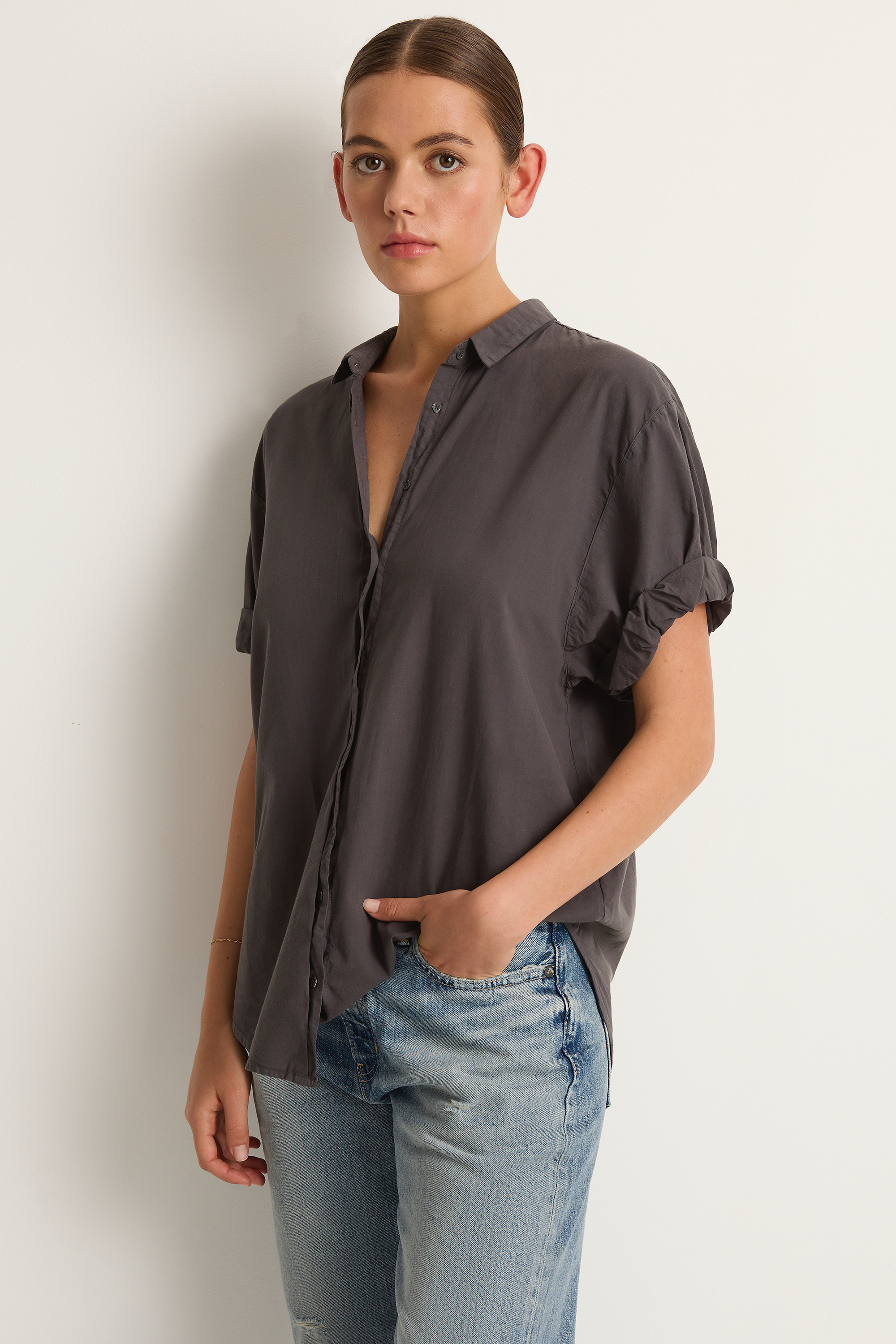 Xirena Channing Shirt - Ash