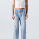 AMO Denim Easy Army Slouch Crop - Enjoy