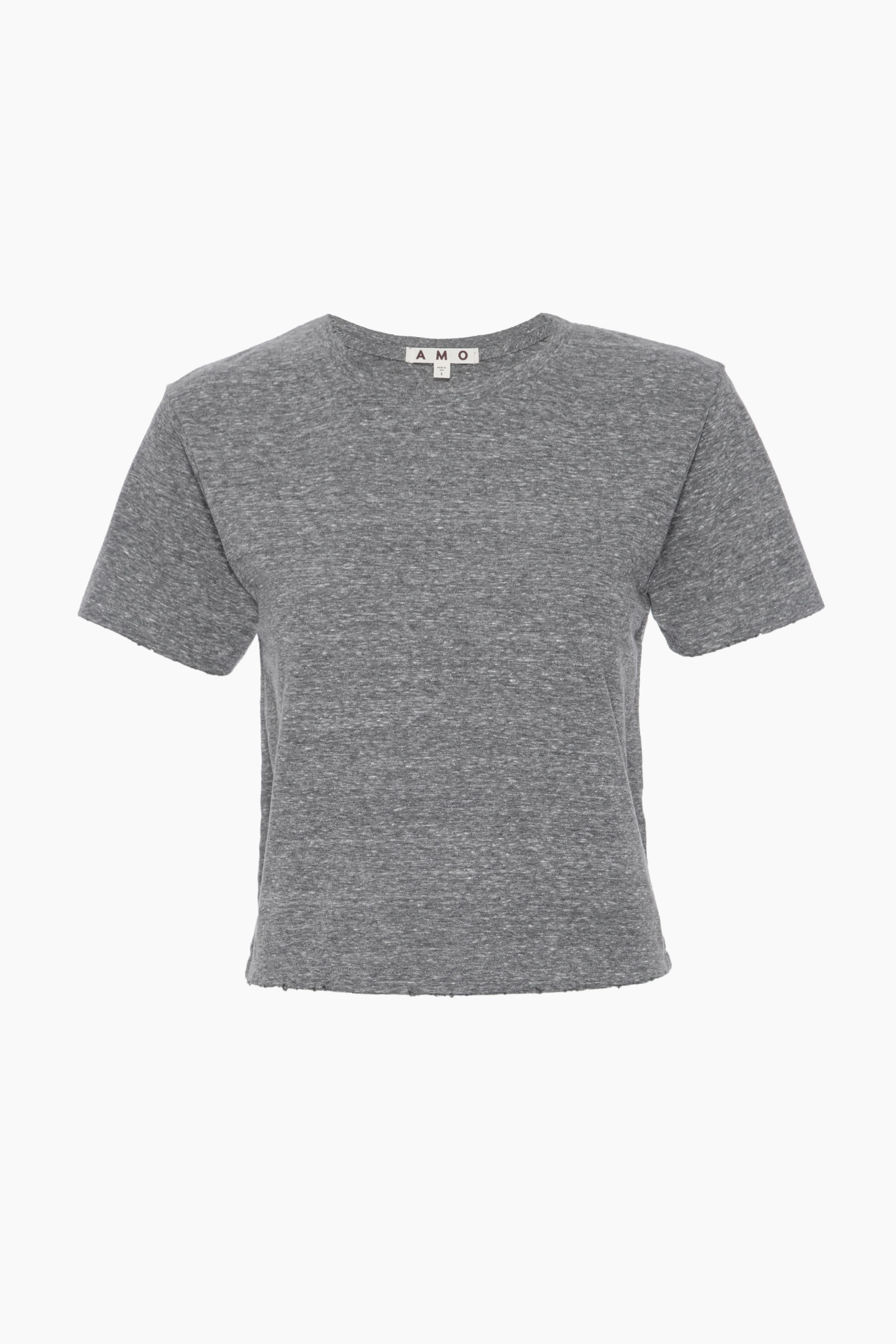 AMO Denim Babe Tee - Heather Grey