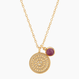 Anna Beck Circle of Life Pendant Necklace - Pink Ruby