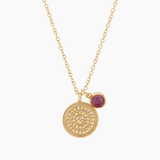 Anna Beck Circle of Life Pendant Necklace - Pink Ruby