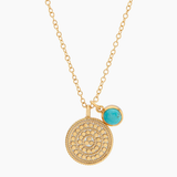 Anna Beck Circle of Life Pendant Necklace - Turquoise