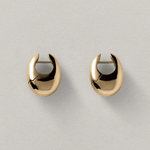 Annika Inez Sloping Hinge Hoops - Gold