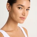 Annika Inez Voluptuous Heart Earrings - Small Gold