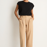 Apiece Apart Bari Crop Trouser - Desert