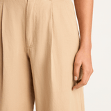Apiece Apart Bari Crop Trouser - Desert