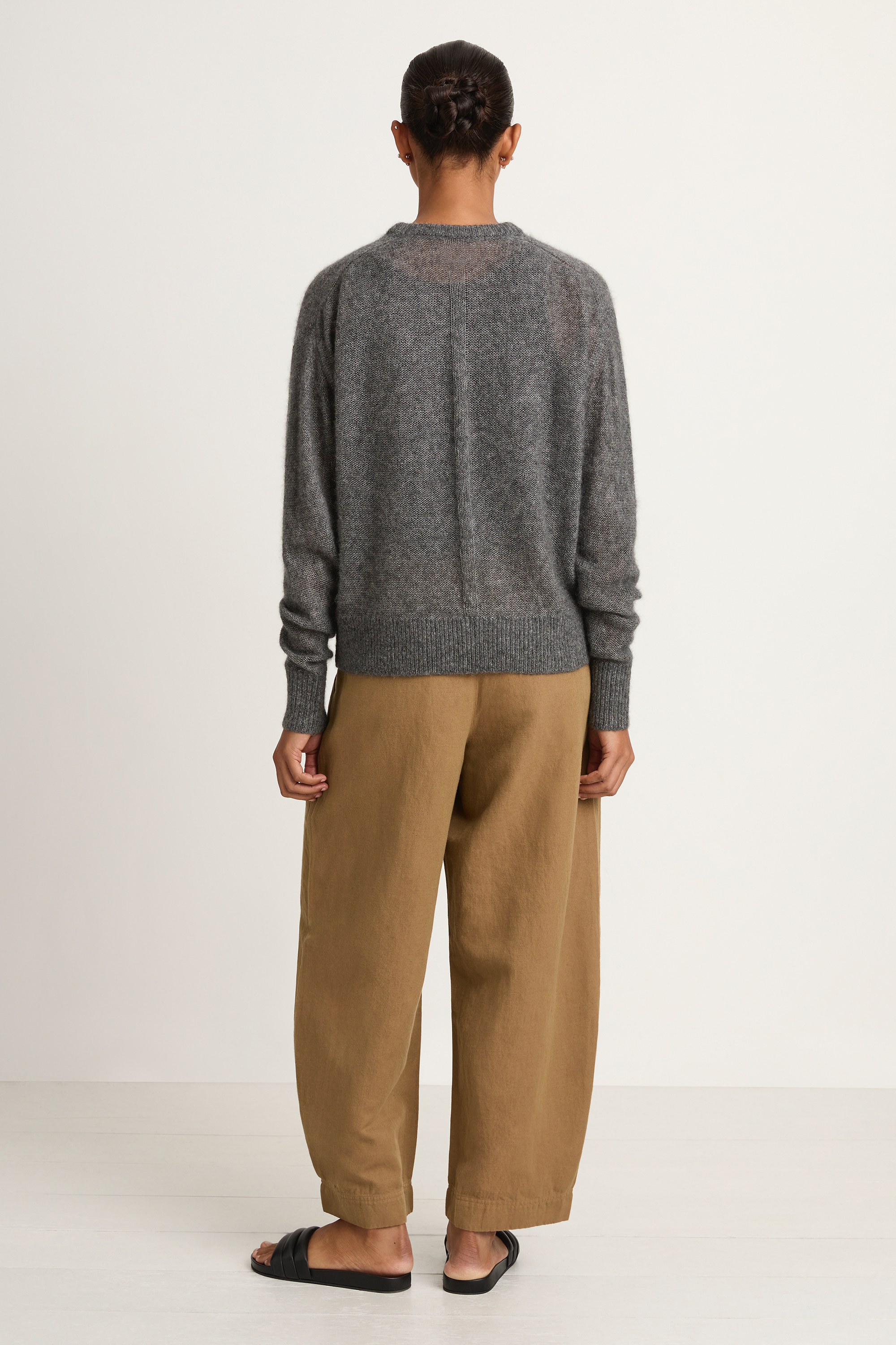 Apiece Apart Softest Tissue Weight Sweater - Charcoal