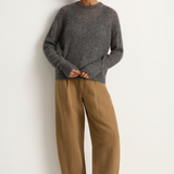 Apiece Apart Softest Tissue Weight Sweater - Charcoal