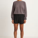 Demylee Marabel Cotton Sweater - Graphite