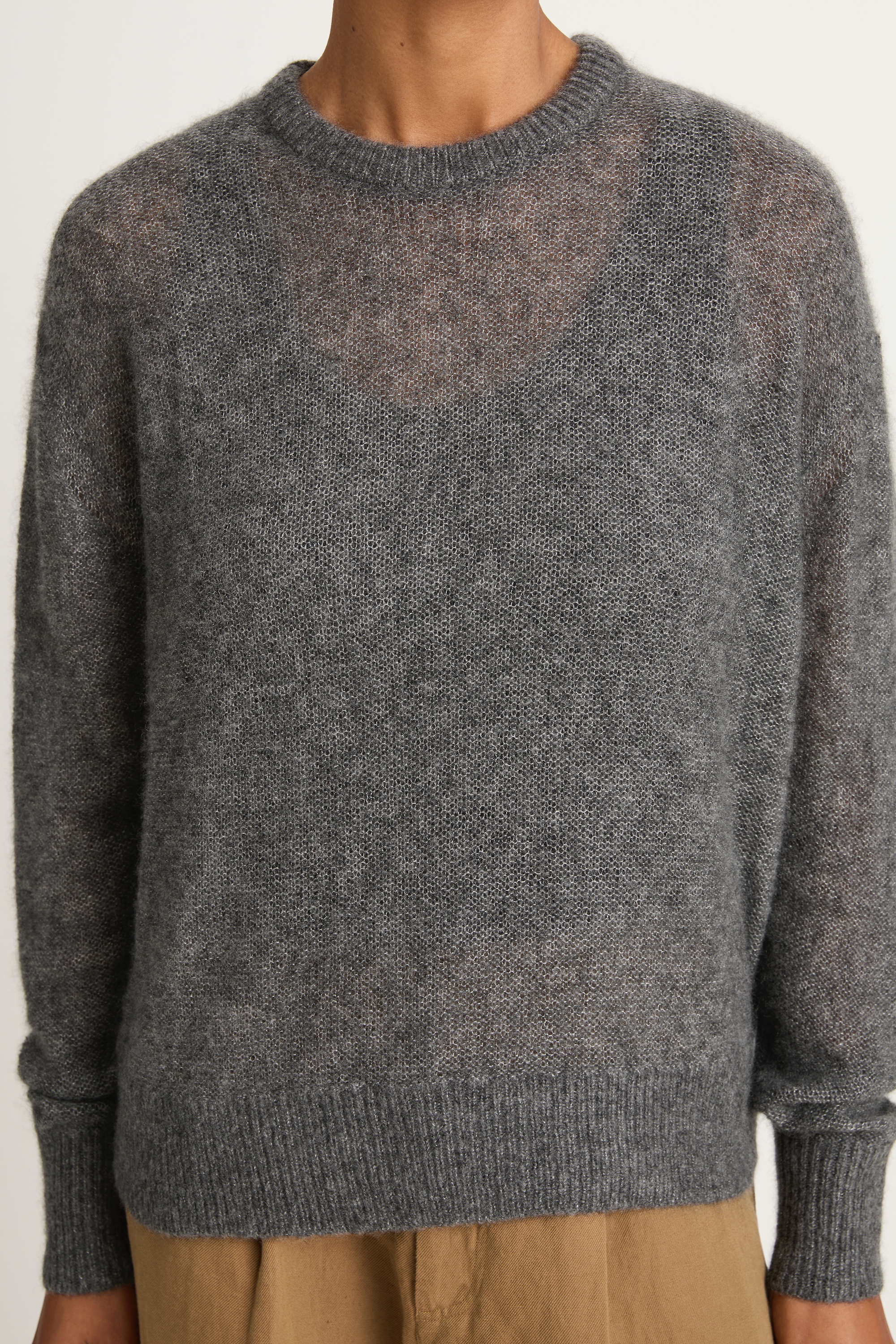 Apiece Apart Softest Tissue Weight Sweater - Charcoal