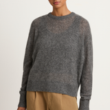 Apiece Apart Softest Tissue Weight Sweater - Charcoal