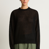 Apiece Apart Softest Tissue Weight Sweater - Black