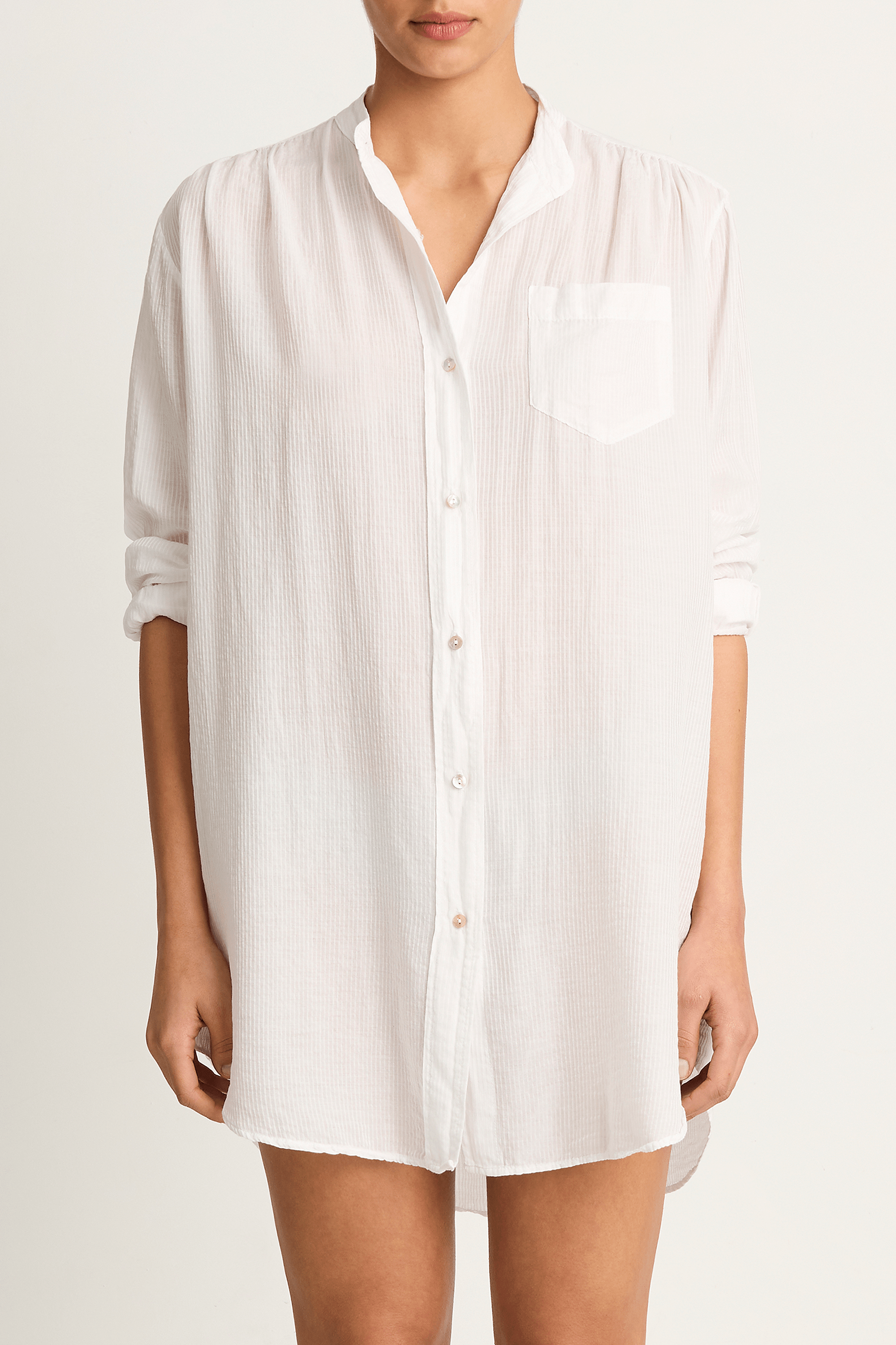 Cali Dreaming Lido Shirt Dress - White