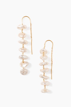 Chan Luu Anini Thread Thru Earrings Gold