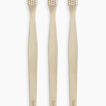 Davids Premium bamboo toothbrush adult soft 3 pack