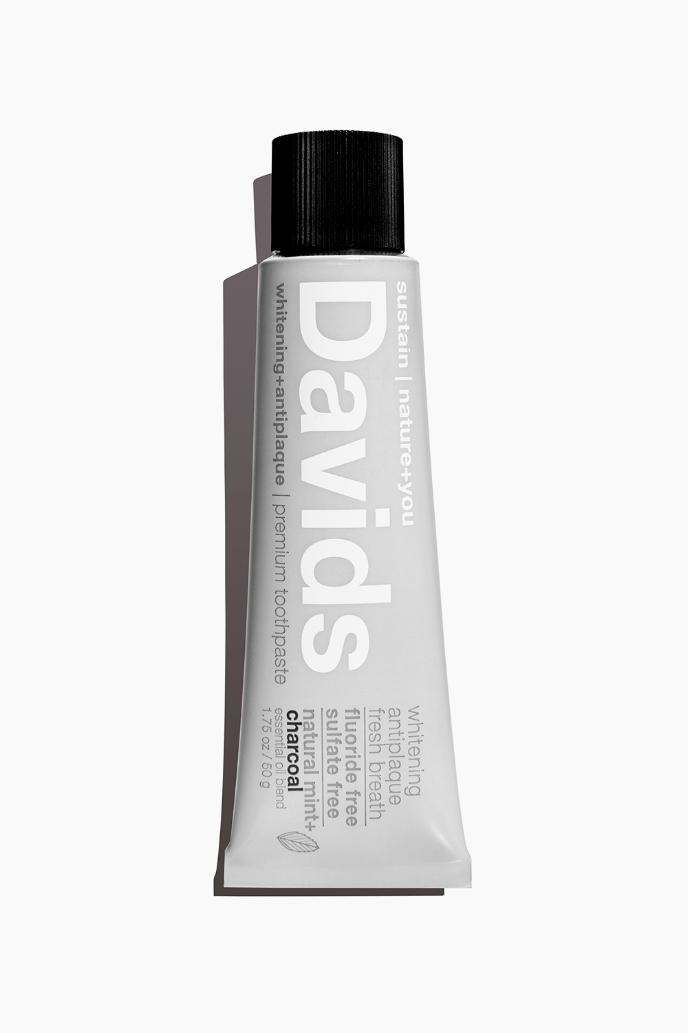 Davids Premium Toothpaste Charcoal & Peppermint 1.75 oz