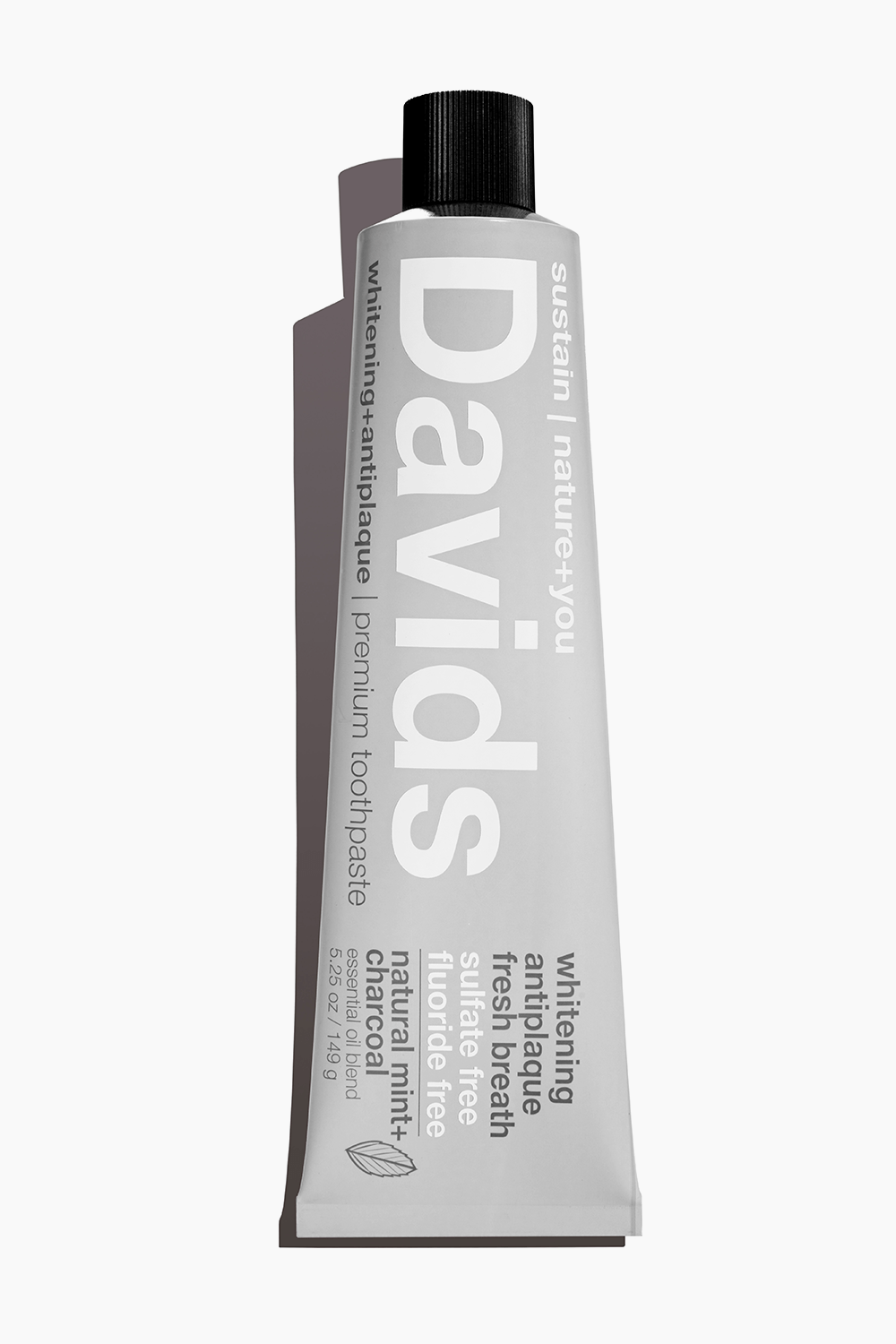 Davids Premium Toothpaste Charcoal & Peppermint 5.25 oz
