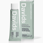Davids Travel Size Premium Toothpaste Peppermint 1.75 oz