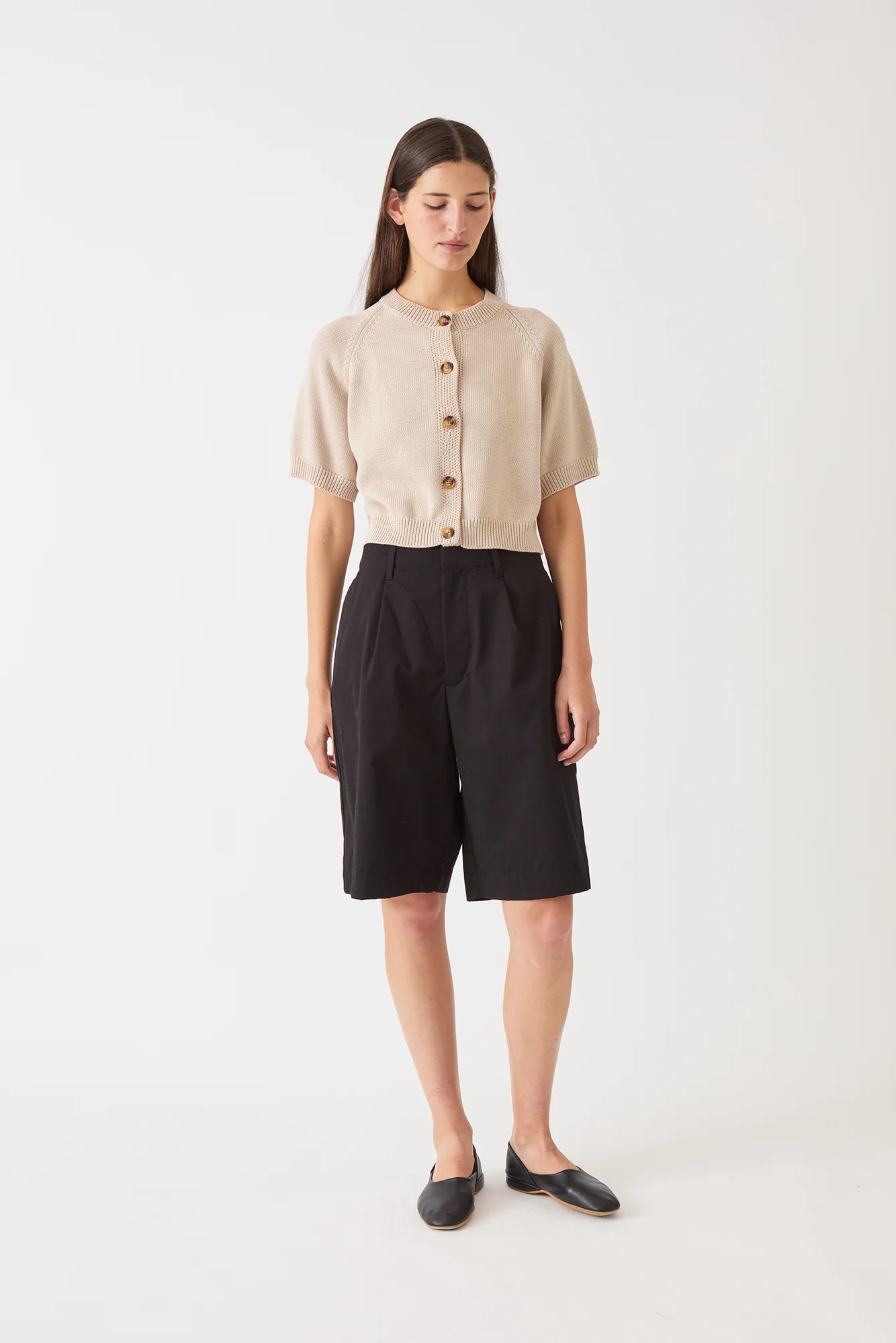 Demylee Amy Cotton Cardigan - Pearl Barley