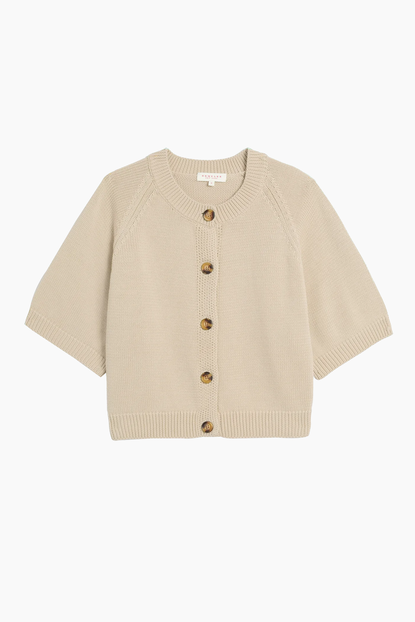 Demylee Amy Cotton Cardigan - Pearl Barley