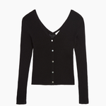 Demylee Frida Cotton Cardigan - Black