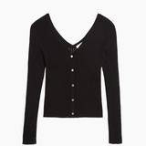 Demylee Frida Cotton Cardigan - Black