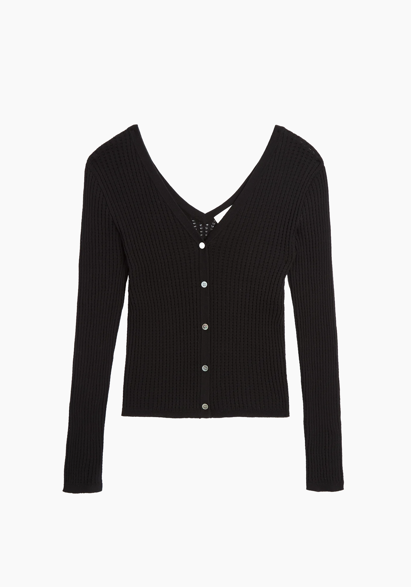 Demylee Frida Cotton Cardigan - Black