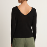Demylee Frida Cotton Cardigan - Black