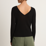 Demylee Frida Cotton Cardigan - Black