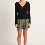 Demylee Frida Cotton Cardigan - Black