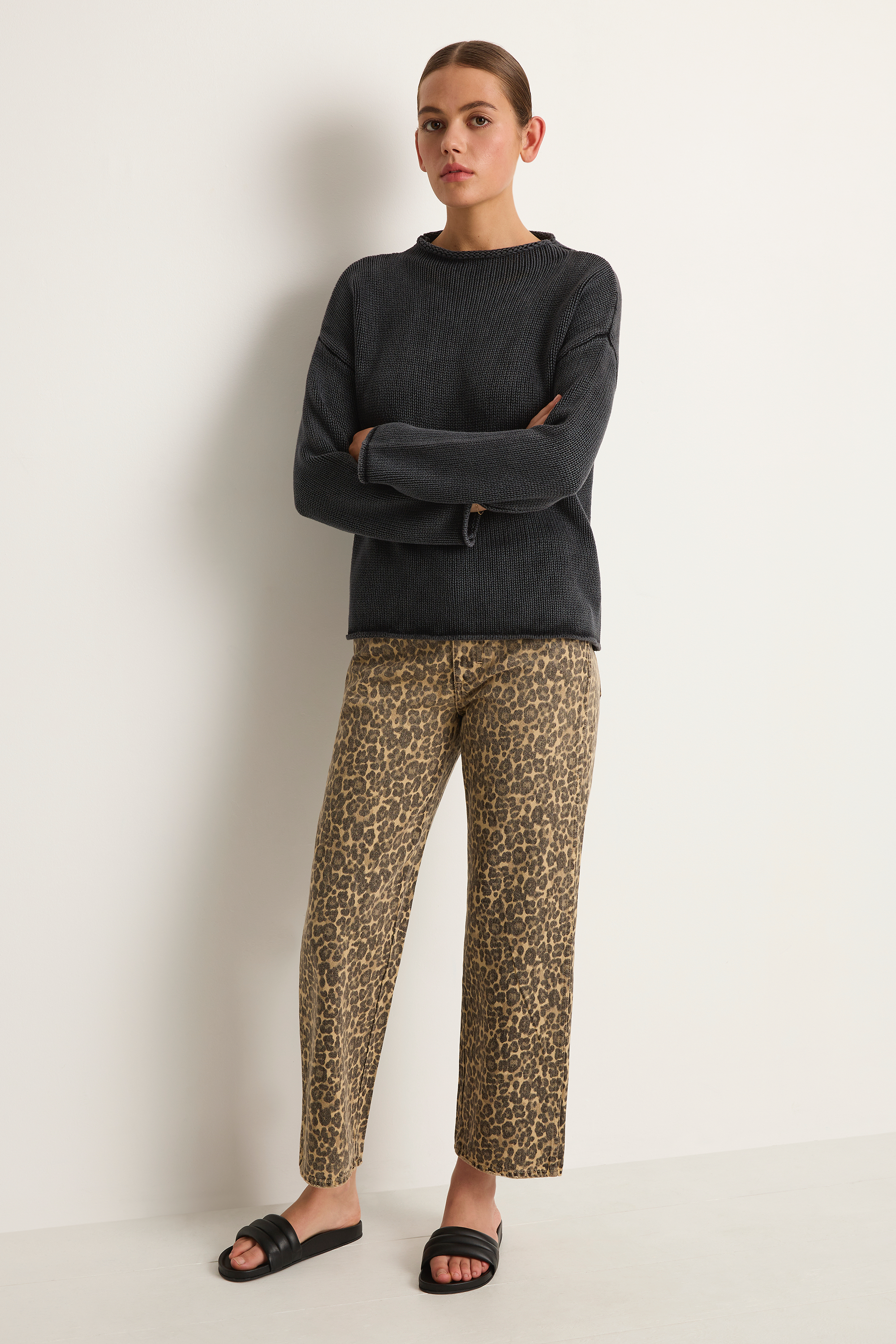 Demylee Lamis Cotton Sweater - Black