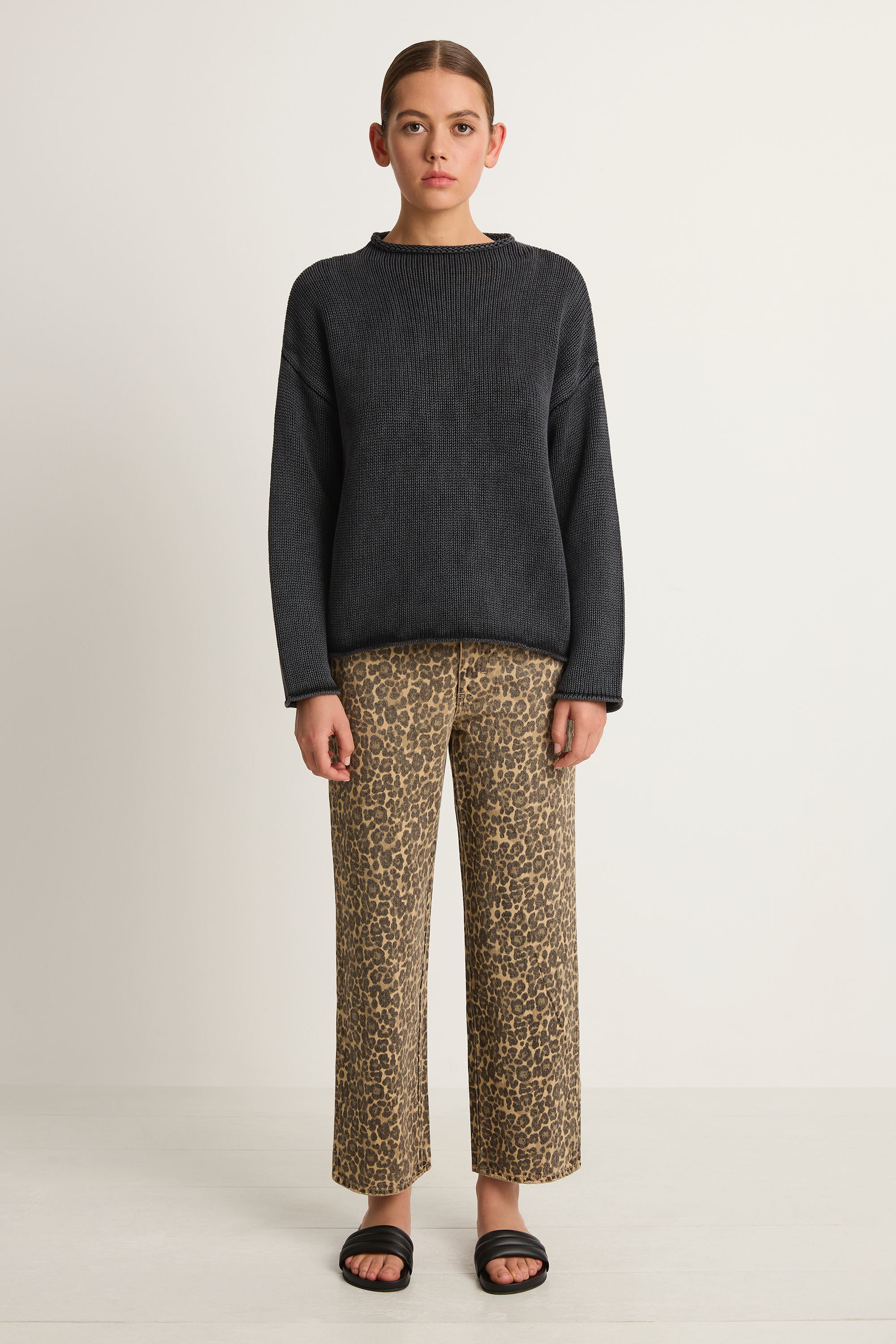 Demylee Lamis Cotton Sweater - Black