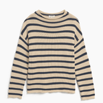 Demylee Lamis stripe sweater in natural / navy