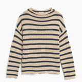 Demylee Lamis stripe sweater in natural / navy