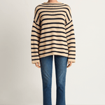 Demylee Lamis Stripe Sweater - Natural Navy